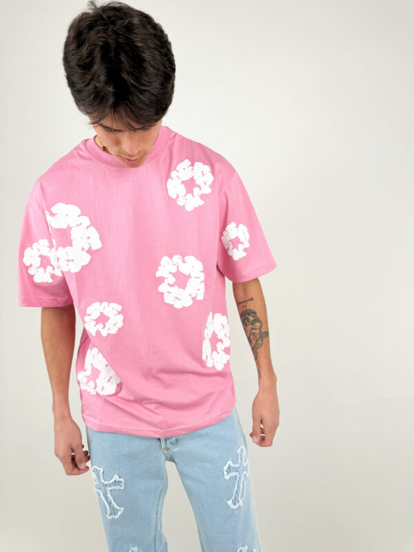 MAGLIA FIORI - ROSA